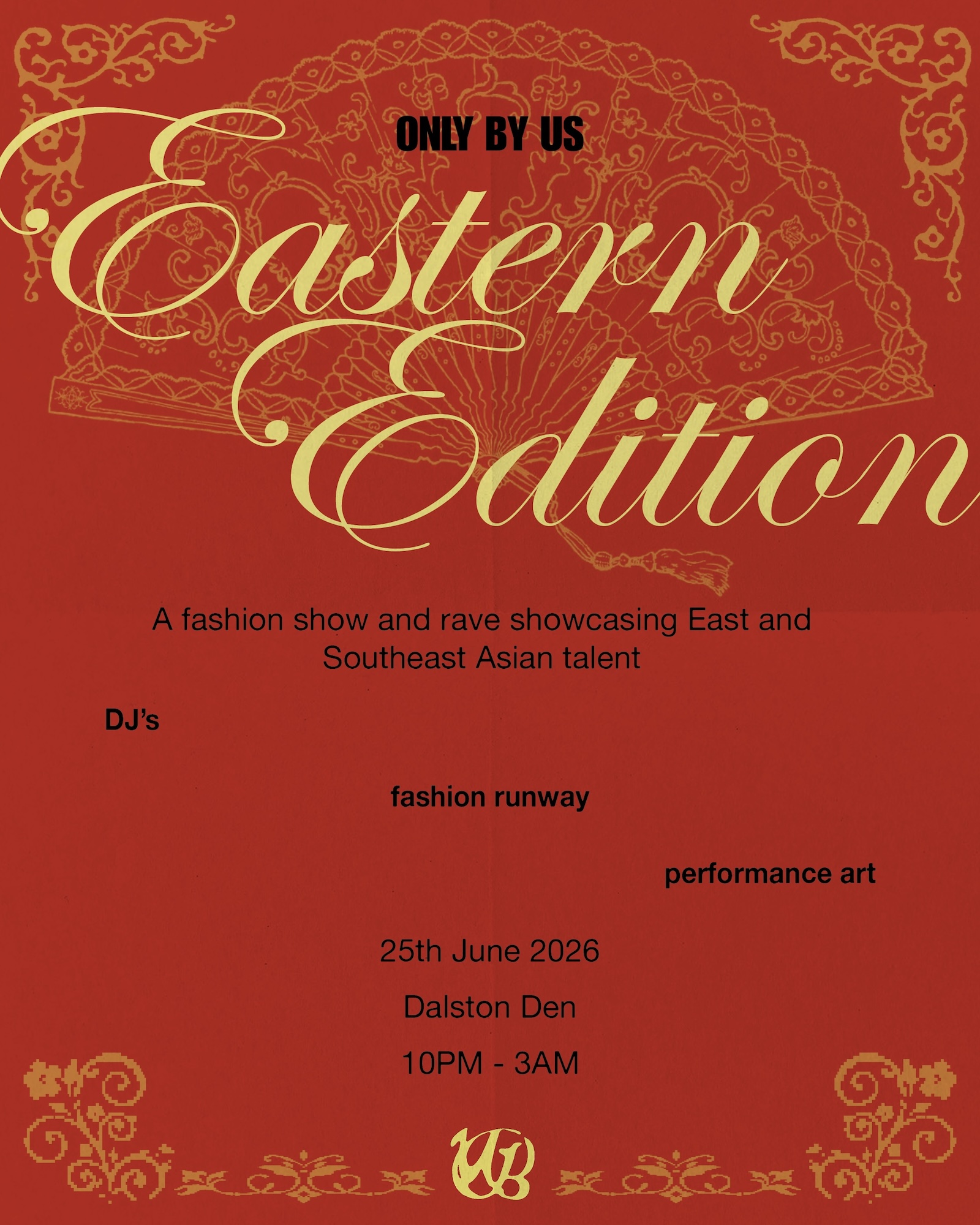 Eastern Edition poster — fashion show + rave, 25 June 2026